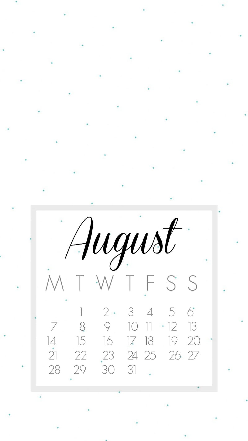 August, calendar, cal, aug, HD phone wallpaper