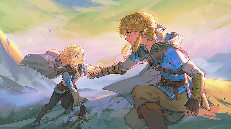 Zelda Link with Sword Art Desktop Wallpaper - Zelda Wallpaper 4K