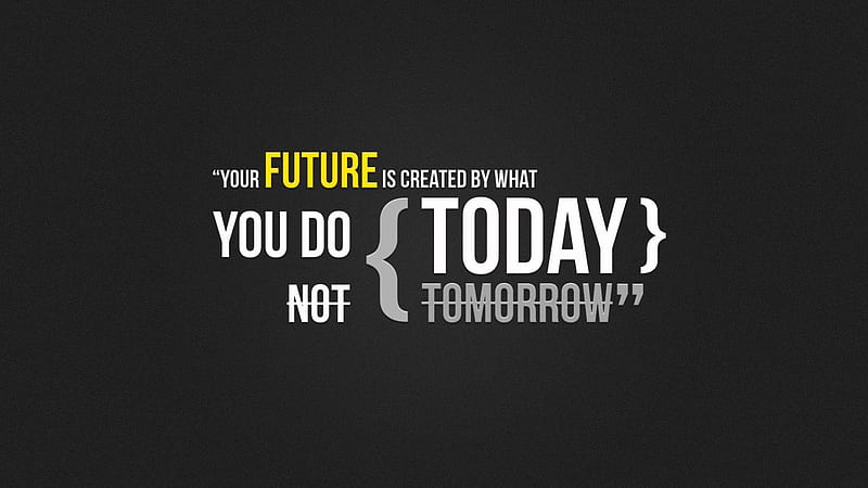 Your Future Is Created By What You Do Motivational, HD wallpaper
