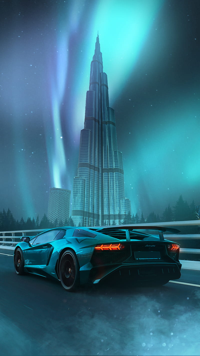 Dubai Lamborgini , Awesome, Car, Car , Color, Cool, Energy, R, Joart, Mindset, Neon, Rich, HD phone wallpaper