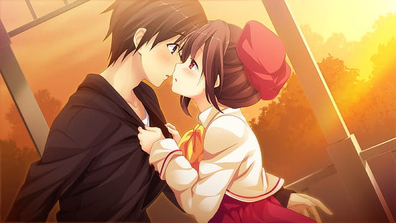 Anime Couple Kiss Animated Pictures for Sharing #135314958