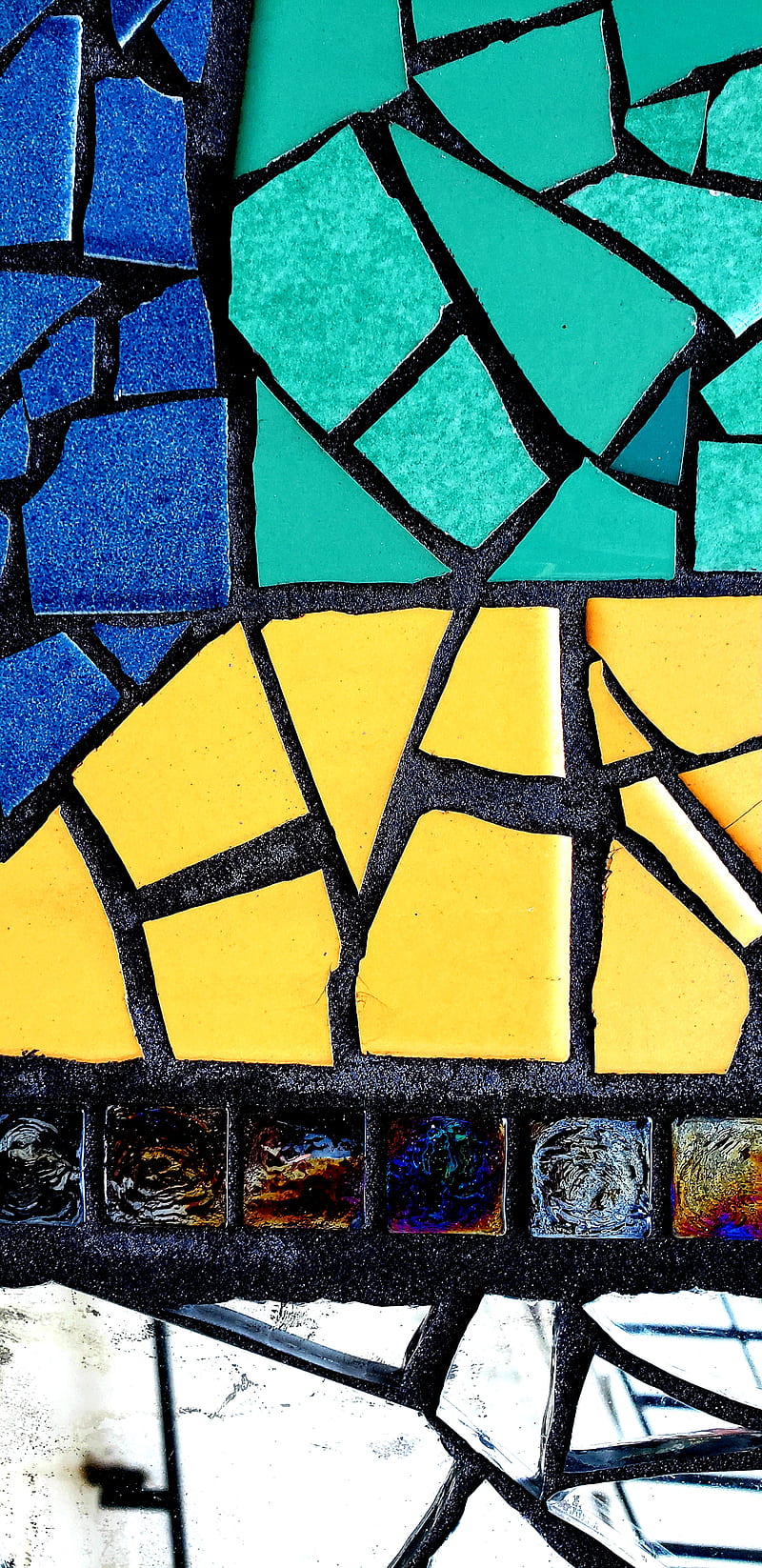 Mosaic, abstract, broken, colors, pattern, puzzle, tile, HD phone wallpaper