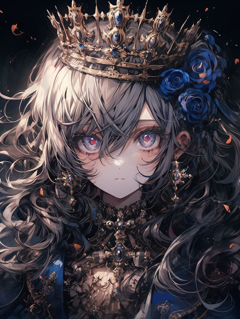 royal queen anime girl by linitachan on DeviantArt