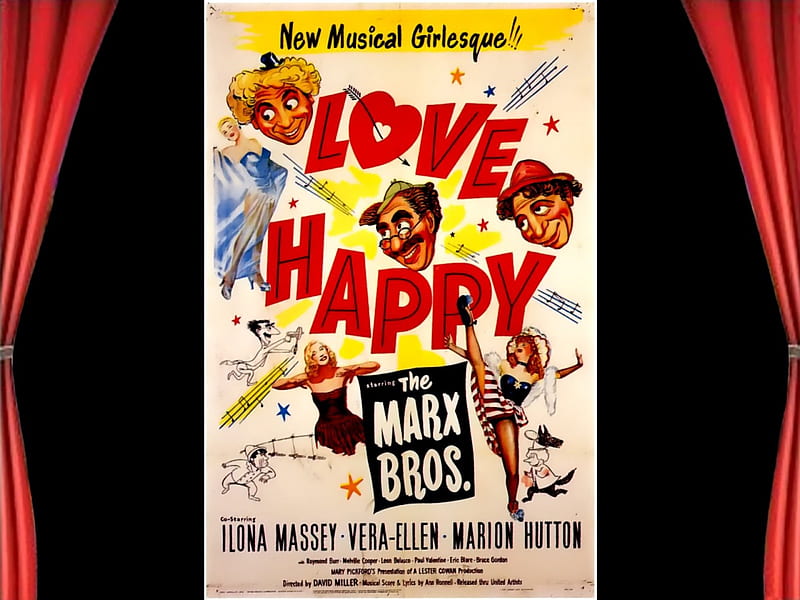 Love Happy01, posters, comedy, Love Happy, classic movies, HD wallpaper