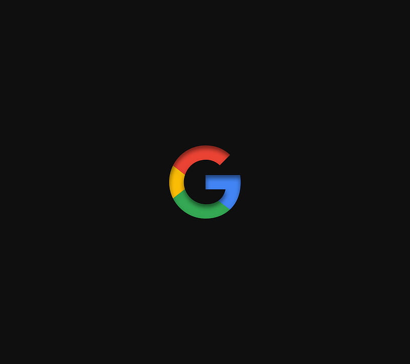 New G logo, 2015, black, dark, google, logo, HD wallpaper