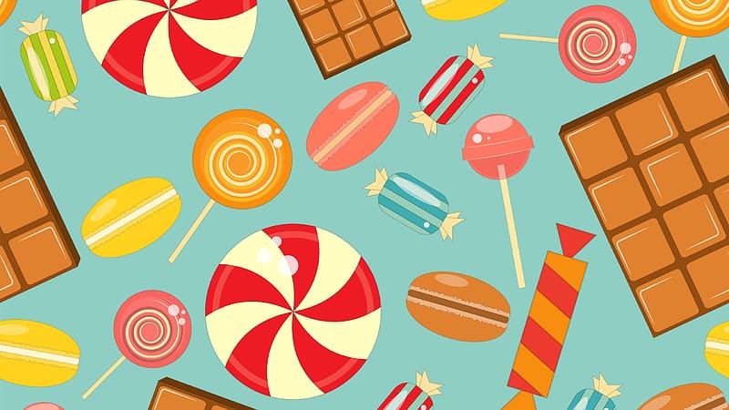 Pattern, texture, candy, vintage, lollipop, sweet, colorful, blue, craciun, halloween, christmas, HD wallpaper