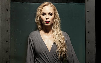 Laura Vandervoort actress, beauty, blonde, HD wallpaper