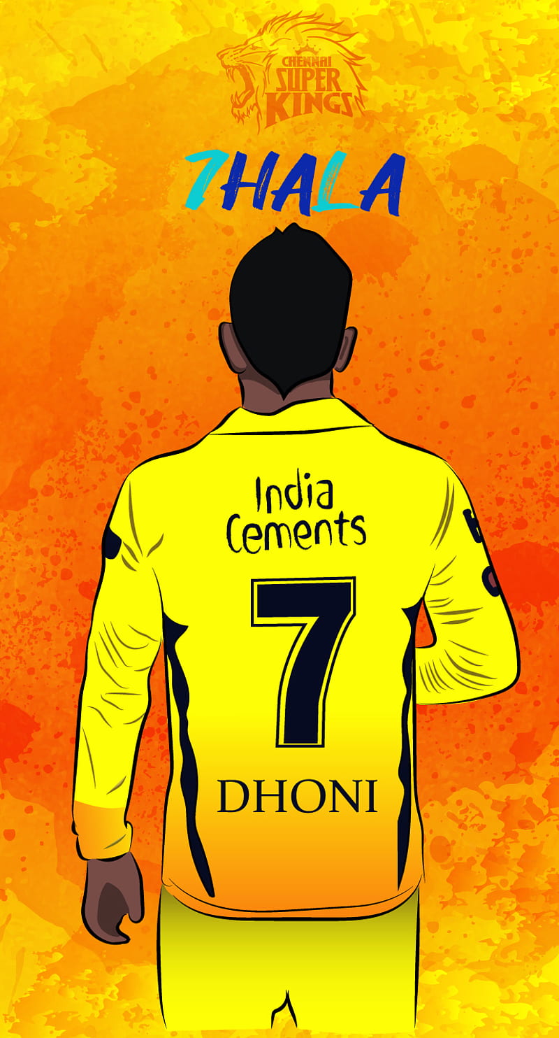 Dhoni, captain cool, chennai super kings, cricket, csk, ipl, number 7, thala, HD phone wallpaper