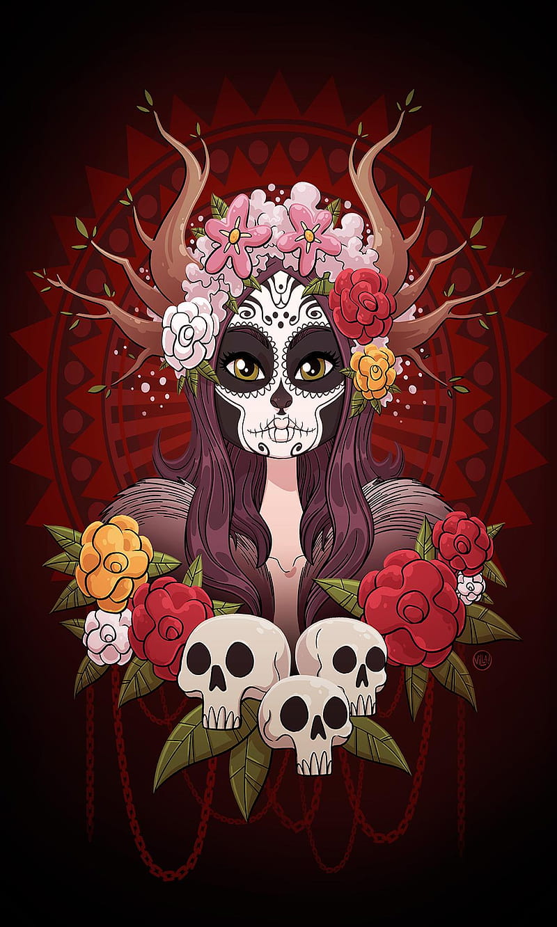 Skulls, shaman, skull, HD phone wallpaper