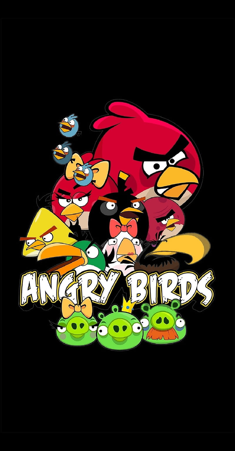Angry Birds Oled, android, angry birds, chuck, game, red, HD phone wallpaper