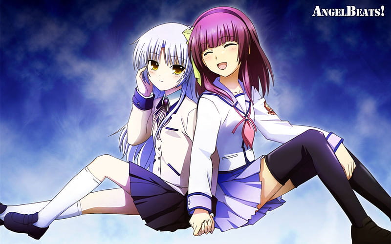 Angel Yuri, girls, beats, anime, angel, HD wallpaper