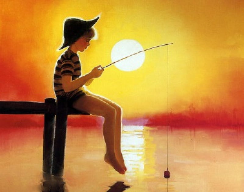 https://w0.peakpx.com/wallpaper/696/70/HD-wallpaper-gone-fishing-pond-art-boy-painting-rod-sunny-morning-fishing.jpg