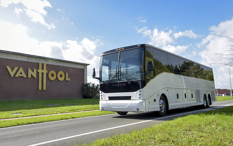 Van Hool CX45E, passenger transport, 2020 buses, road, 2020 Van Hool CX45E, passenger bus, Van Hool, HD wallpaper