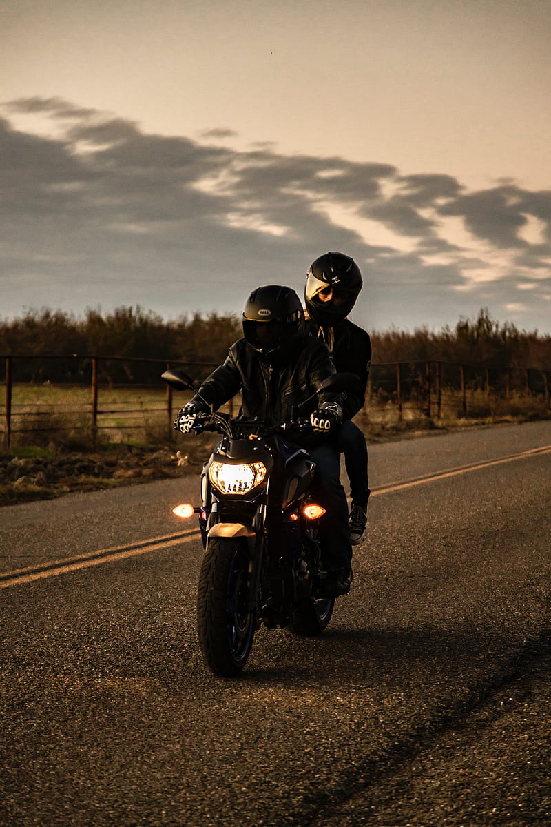 Motorcycle, black, bike, bikers, road, HD phone wallpaper | Peakpx
