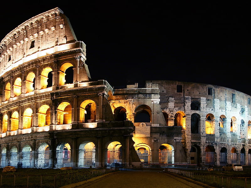 Splendor of ancient civilization, amazing, rome, colosseum, italy, HD wallpaper