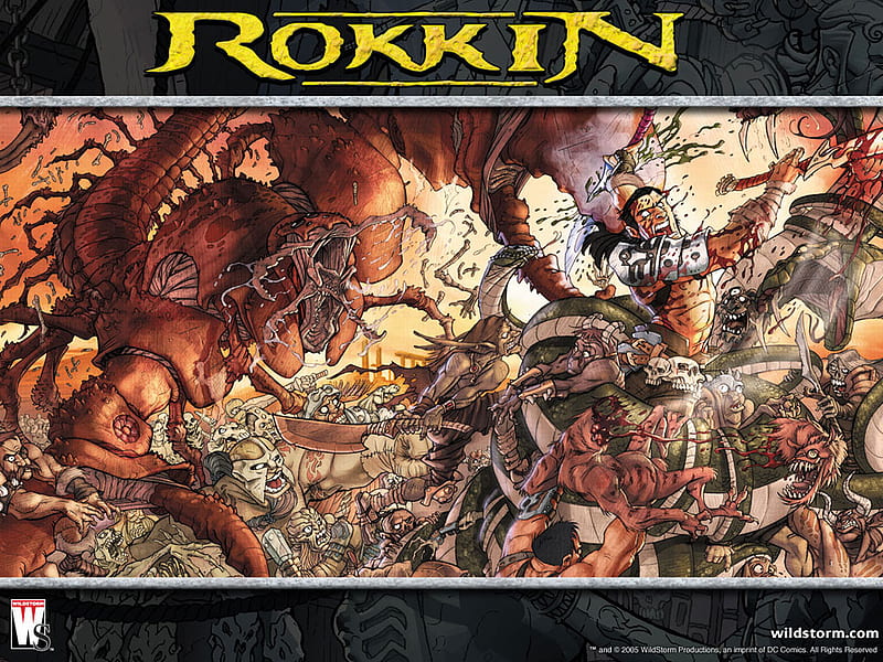 Rokkin, comics, heroes, wildstorm, HD wallpaper