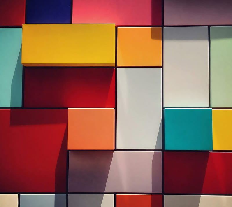 Plaid, 3d, abstract, box, cube, square, HD wallpaper