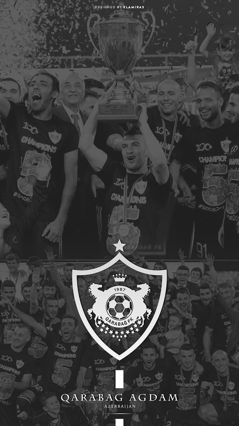 Qarabag FK, agdam, azerbaijan, azerbaycan, champion, club, football, karabag, karabakh, logo, qarabagh, HD phone wallpaper