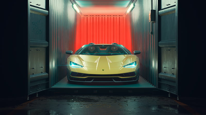 Lamborghini Centenario Roadster Cgi , lamborghini-centenario, lamborghini, carros, cgi, behance, HD wallpaper