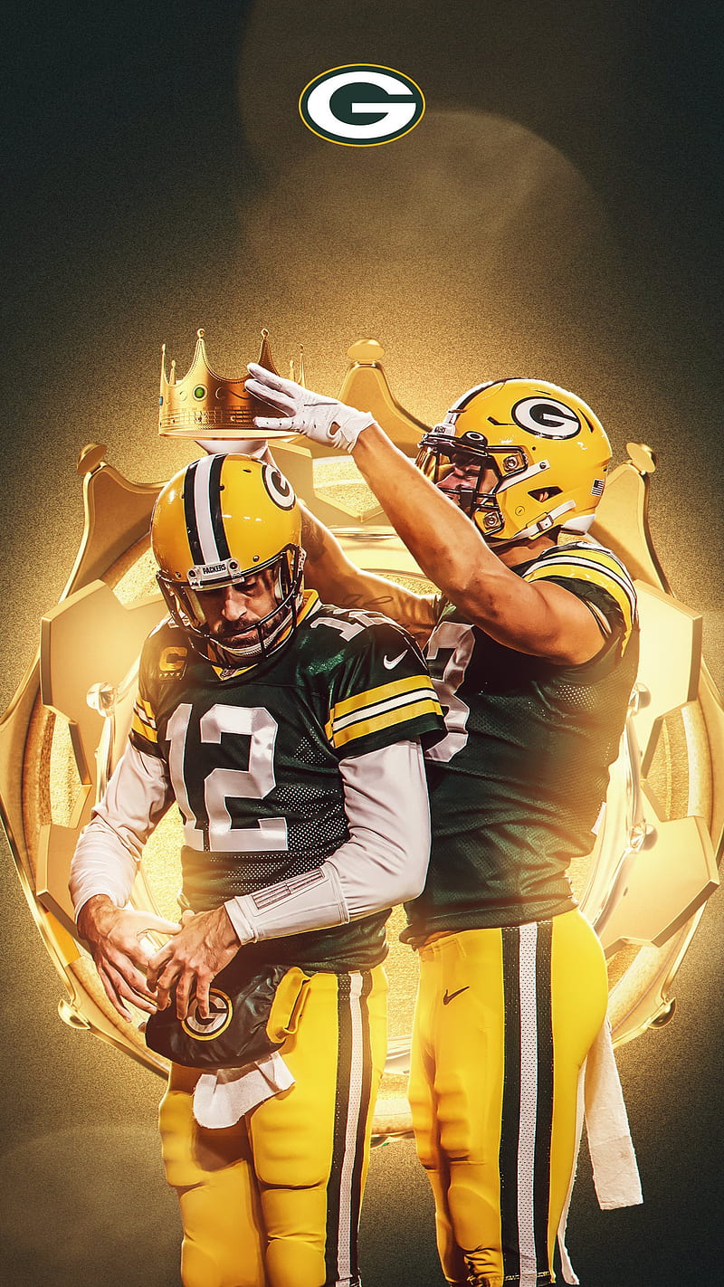 Aaron Rodgers, greenandyellow, greenbay, king, packers, rodgers, HD phone wallpaper