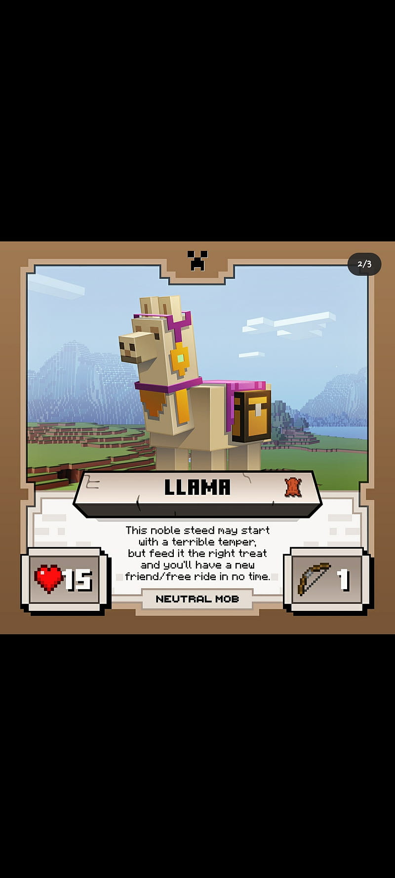 Minecraft Lama, HD phone wallpaper
