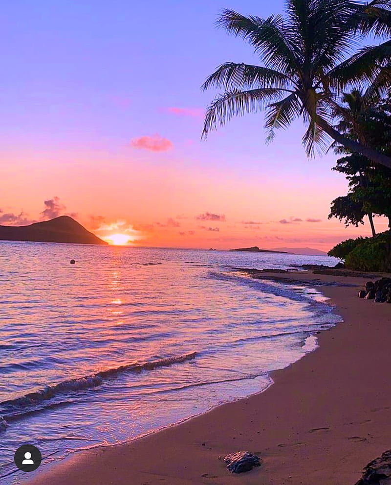 1920x1080px 1080p Free Download Hawaiian Sunset Beach Hd Phone Wallpaper Peakpx