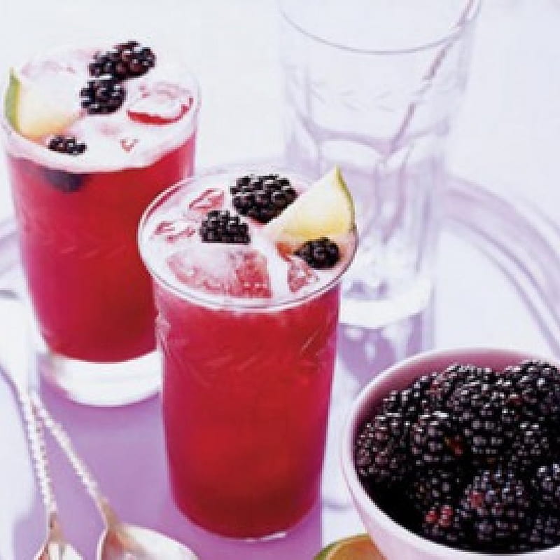 Fresh Drink, Fruits, Blackberry, Fresh, Drink, HD wallpaper