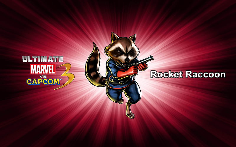 rocket raccoon-Ultimate Marvel vs Capcom 3 Game, HD wallpaper