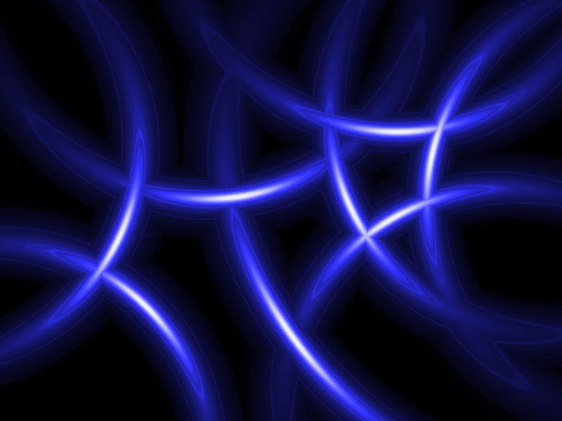 Grid Blue, abstract, vortices, HD wallpaper