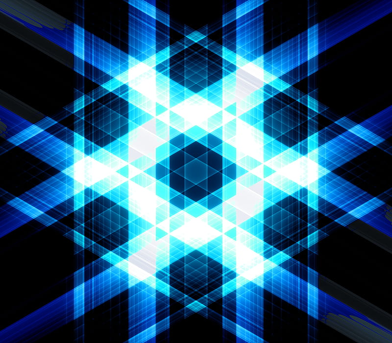 Triangles, stripes, glow, abstraction, blue, HD wallpaper | Peakpx