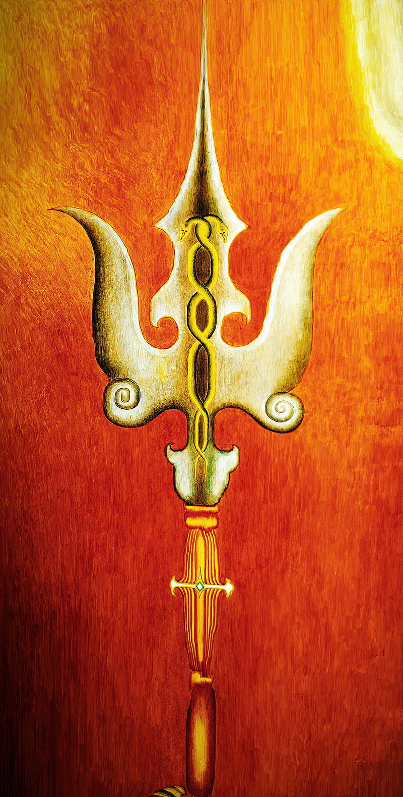 Religious, Hinduism, Trishul (Shiva's Trident), Shiva, vertical ...