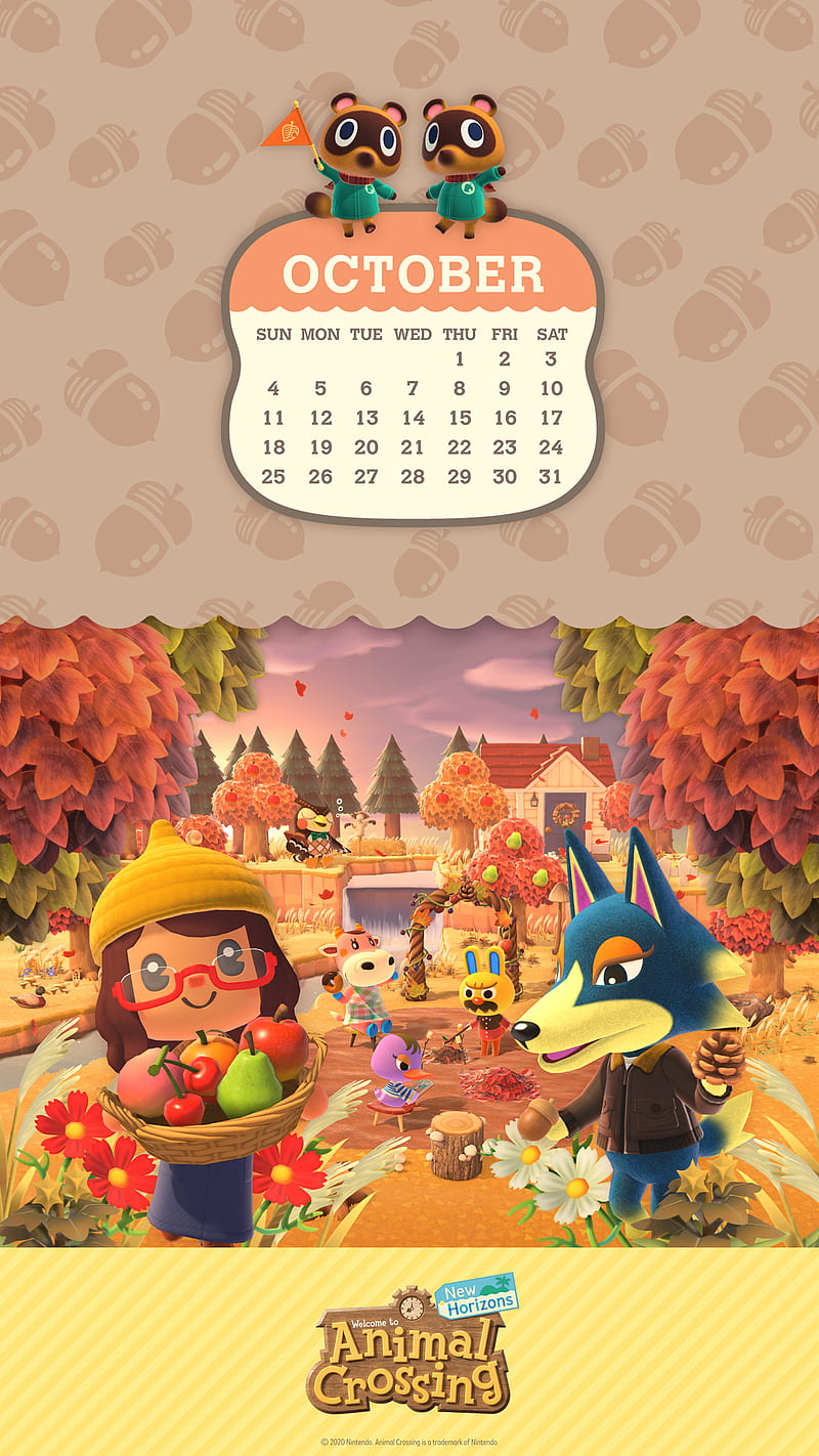 Animal Crossing NH, animal crossing, calendar, cartoon, games