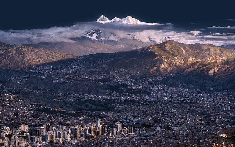 Bolivia, ciudades, illimani, la paz, montaña, Fondo de pantalla HD | Peakpx