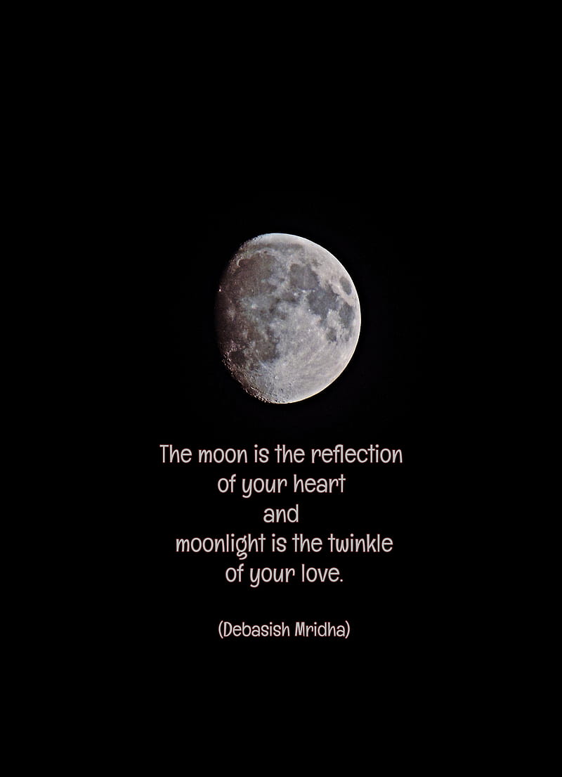 1920x1080px, 1080P free download | Moon quote #1, The Moon, VB, black ...