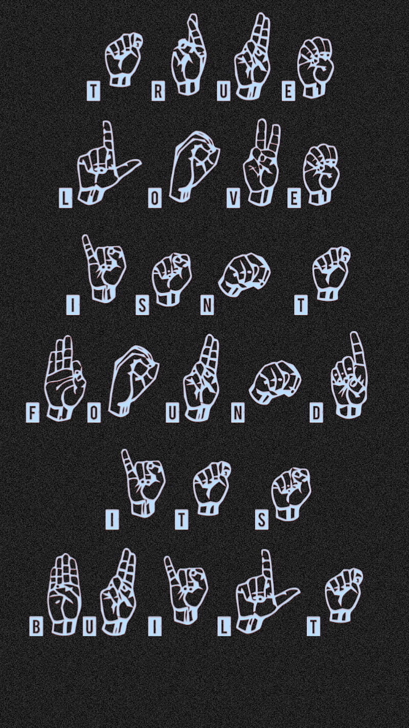 Love, life, hate, person, sign language, language, name, abstract, background, HD phone wallpaper