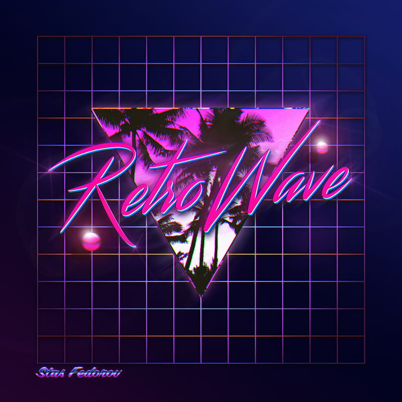 New Retro Wave, synthwave, neon, 1980s, typography, hop, HD phone wallpaper