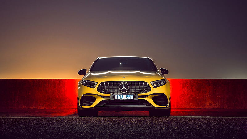 2020 Mercedes-AMG A45, A-Class, Hatch, Inline 4, Turbo, car, HD wallpaper