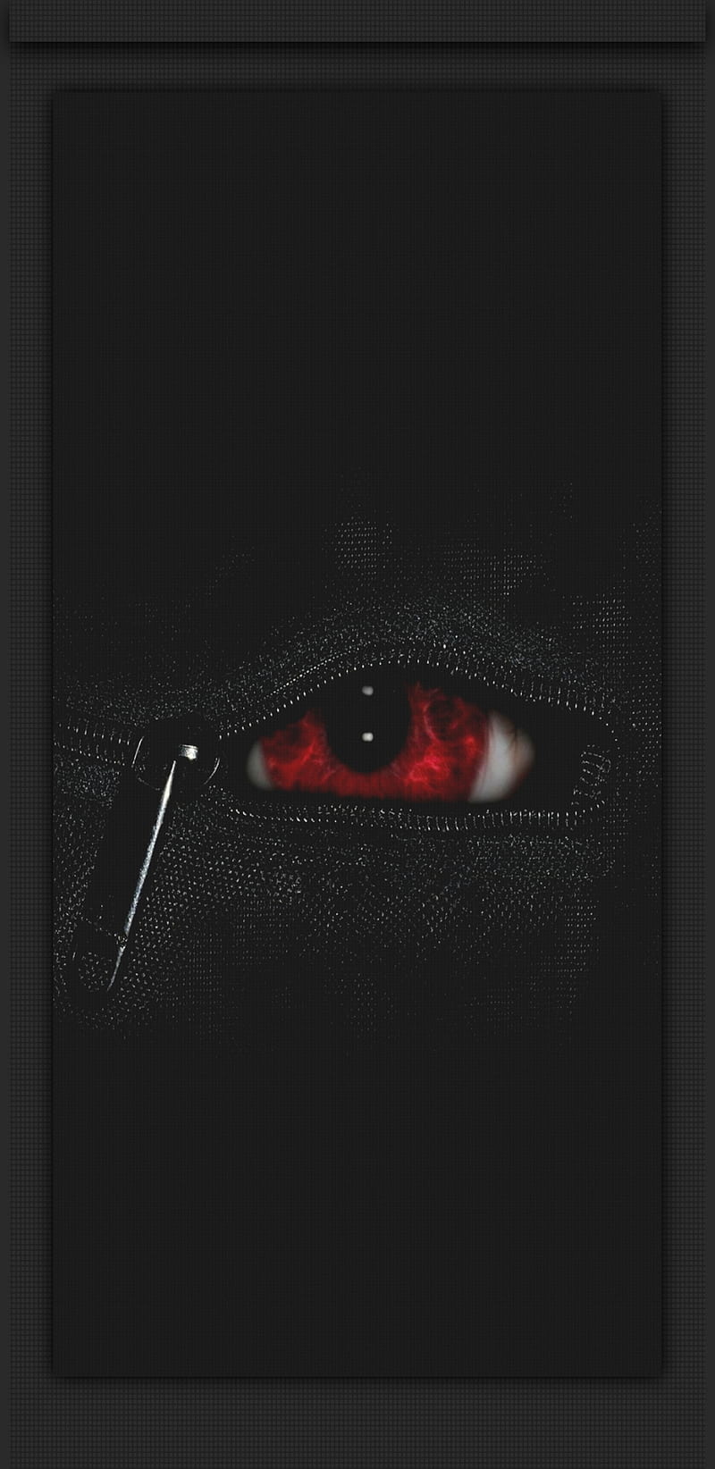 Red eye, zipper, HD phone wallpaper