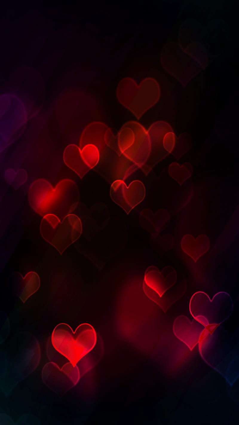 heart red, amour, coeur, heart, love, red, romance, rouge, HD phone wallpaper