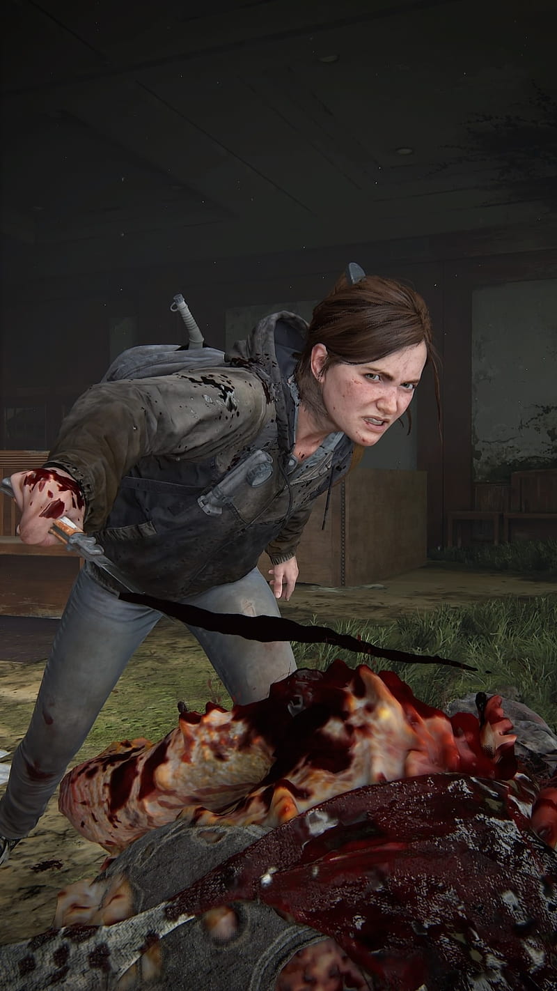 Clicker art, creepy, ellie, infected, last, tattoo, the, tlou, us, HD phone  wallpaper