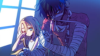 Mobile wallpaper: Anime, Moon, Rachel Gardner, Zack (Angels Of Death),  Angels Of Death, 1365656 download the picture for free.