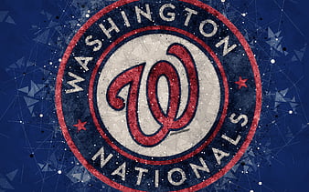 Wallpaper wallpaper, sport, logo, baseball, glitter, checkered, MLB, Washington  Nationals images for desktop, section спорт - download