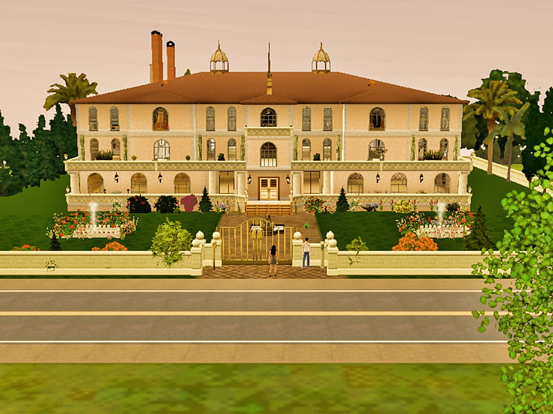 Pretoria boardwalk manor, 3D Game Art, Residential lots, Sims 3 Game, Custom designed lots, HD wallpaper