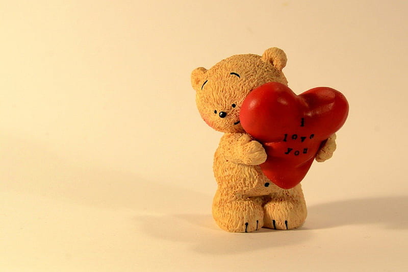 I love you..., nice, cool, graphy, teddy, bear, toy, teddy bear, HD  wallpaper | Peakpx