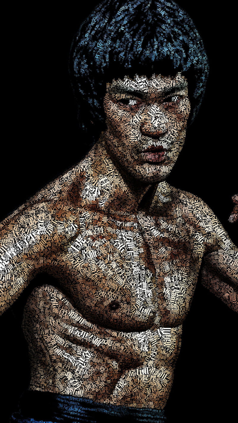 Bruce Lee Art , martial arts, hong kong, desenho, bruce lee, HD phone wallpaper