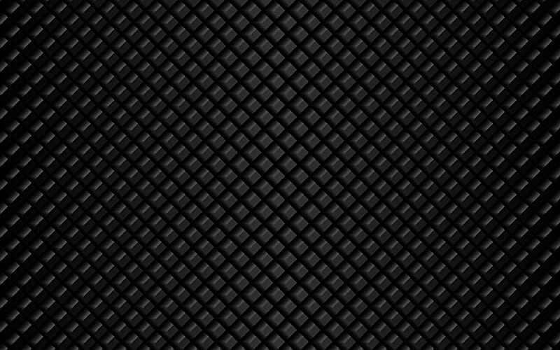 black cubes squares patterns, 3D art, black squares, cubes patterns, geometry, cubes texture, squares textures, geometric shapes, black backgrounds, HD wallpaper