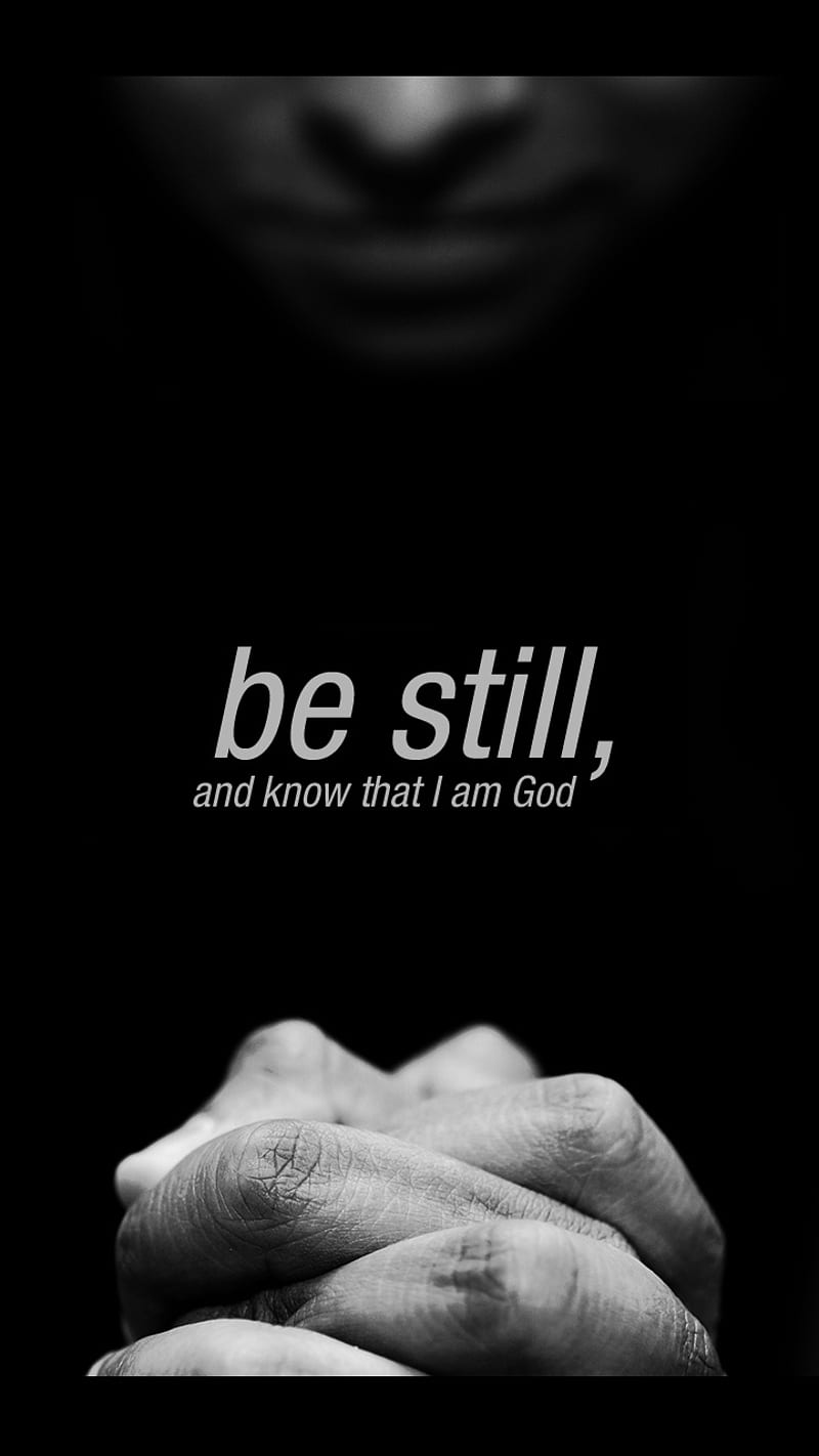 Be Still, deus, god, biblia, bible, versiculo, versicle, paz, peace, jesus, evangelho, HD phone wallpaper