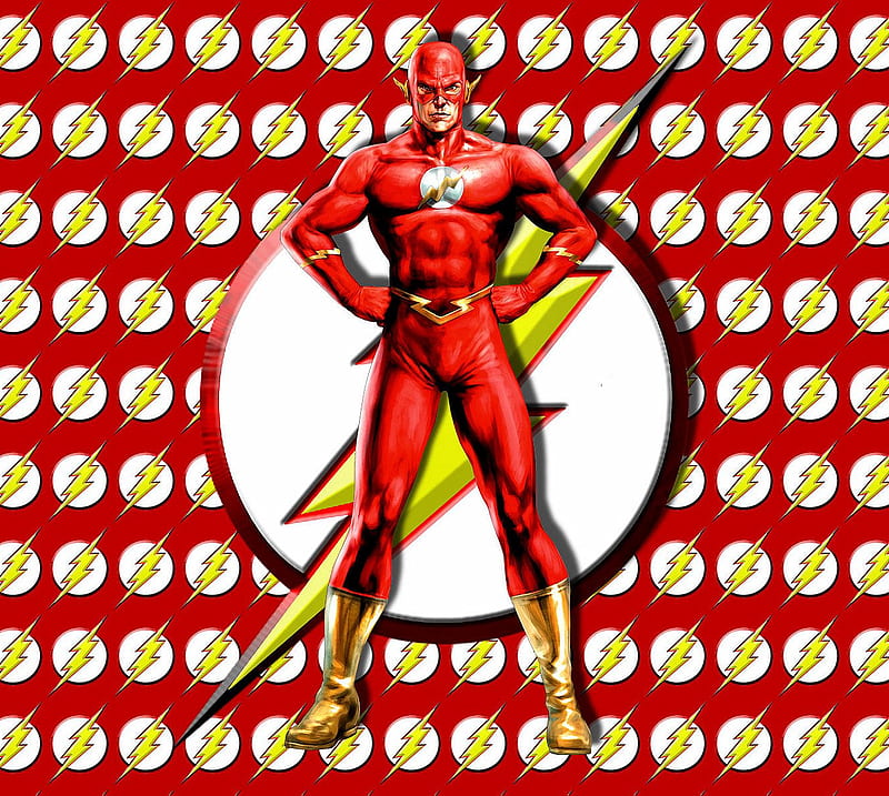 The Flash, barry allen, dc comics, logo, superhero, HD wallpaper