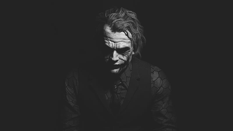 Joker 2, joker, movies, black-and-white, monochrome, HD wallpaper