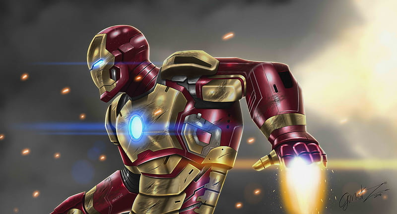 Iron Man At War 10k Artwork, iron, man, artwork, superheroes, digital-art, artist, , 1, HD wallpaper